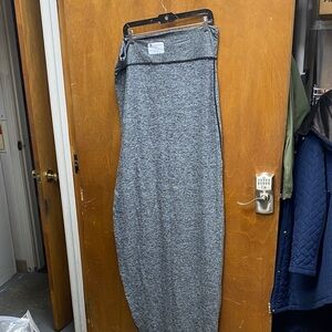 Chic Heather Gray Maxi Skirt